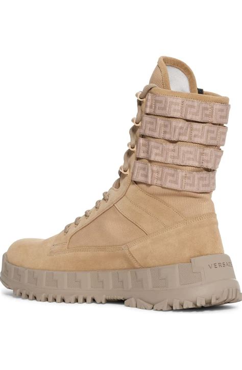 versace boot men|Versace combat boots coyote brown.